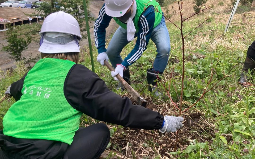 宮城セブンの森の植林に参加しました